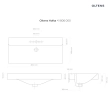 Oltens Hofsa umywalka 80x46 cm nablatowa z powłoką SmartClean biała 41806000
