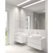 Oltens Hamnes Thin umywalka 80x40 cm nablatowa owalna z powłoką SmartClean biała 41815000
