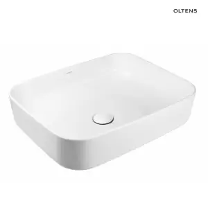 Oltens Hadsel umywalka 50x40 cm nablatowa biała 40308000