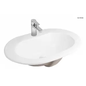 Oltens Asta umywalka 55x42 cm wpuszczana w blat owalna 41702000
