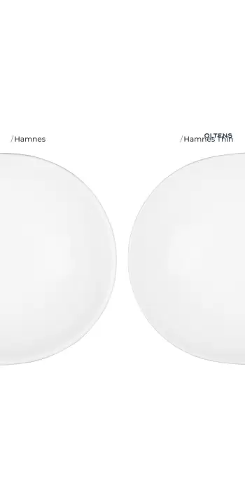 Oltens Hamnes Thin umywalka 62x42 cm nablatowa owalna biała 41314000