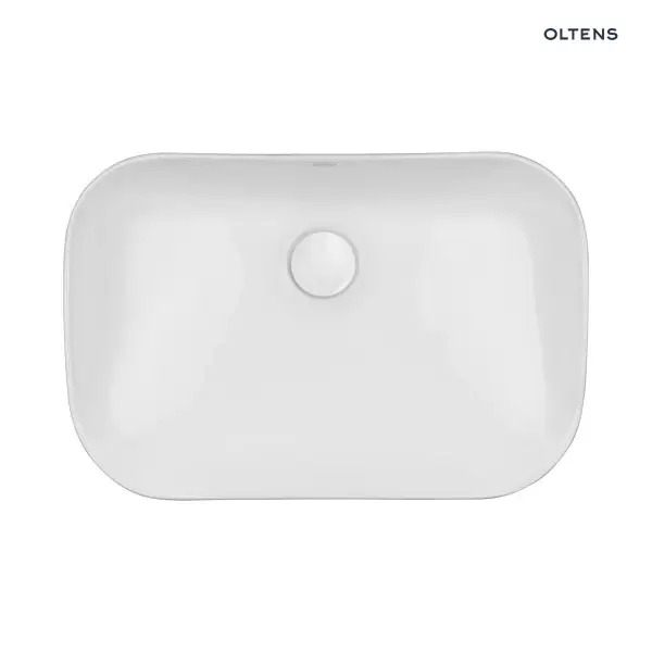 Oltens Torne przycisk spłukujący do WC szklany czarny/chrom/czarny 57200300
