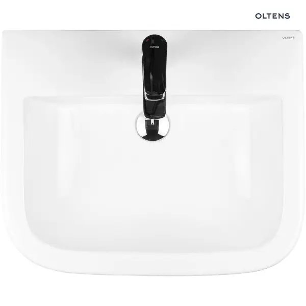 Oltens Vernal umywalka 40x32,5 cm wisząca biała 41003000