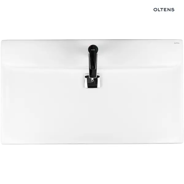 Oltens Hofsa umywalka 80x46 cm nablatowa z powłoką SmartClean biała 41806000