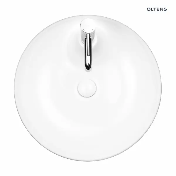 Oltens Josen umywalka 50x39,5 cm nablatowa z powłoką SmartClean biała 40805000