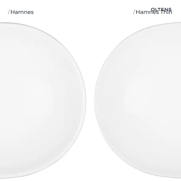 Oltens Hamnes Thin umywalka 51x39 cm nablatowa owalna z powłoką SmartClean biała 41813000