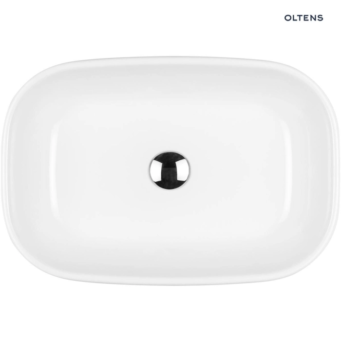 Oltens Jurong umywalka 54x36 cm nablatowa z powłoką SmartClean biała 40804000