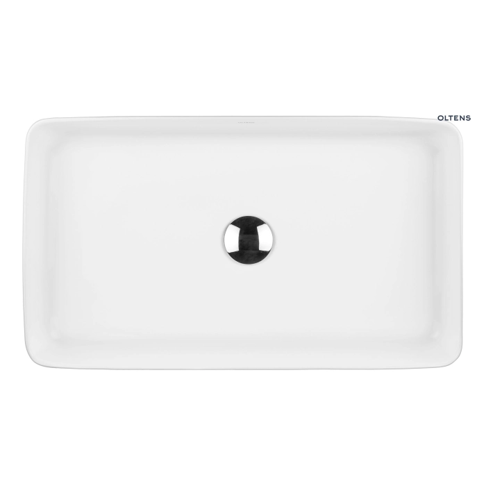 Oltens Kjos umywalka 52x43 cm wpuszczana w blat owalna biała 41200000