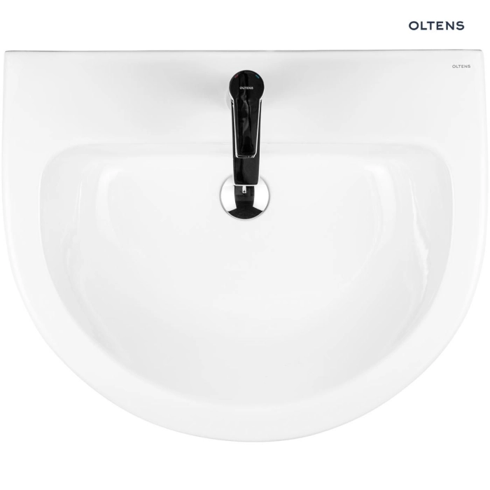 Oltens Vernal umywalka 56x45 cm wisząca biała 41002000