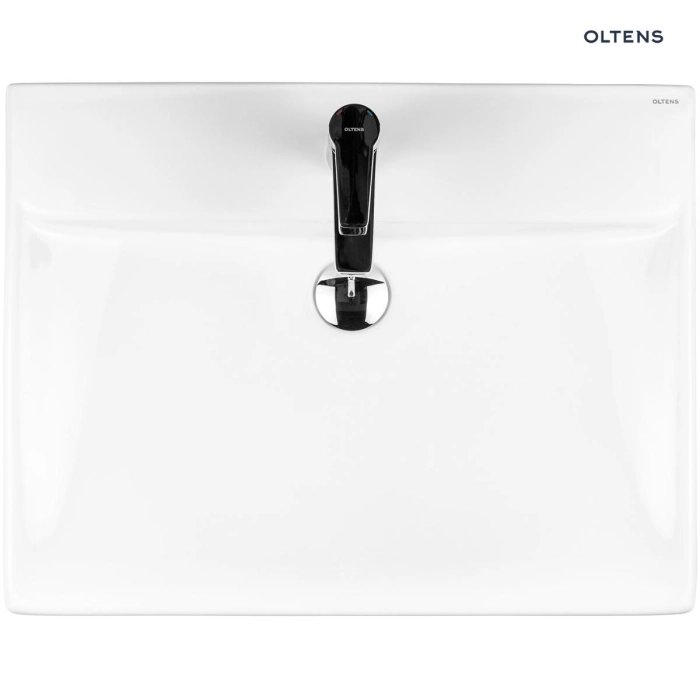 Oltens Hofsa umywalka 60x46 cm nablatowa z powłoką SmartClean biała 41805000