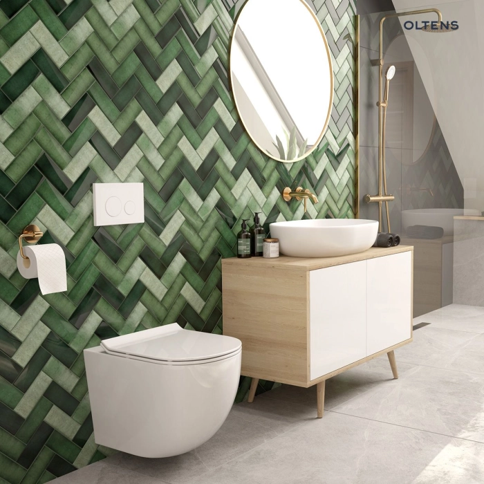 Oltens Duve umywalka 50,5x46 cm nablatowa prostokątna SmartClean biała 41811000