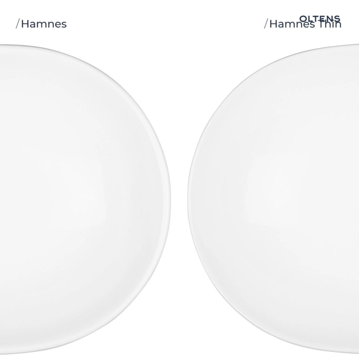 Oltens Hamnes Thin umywalka 62x42 cm nablatowa owalna z powłoką SmartClean biała 41814000