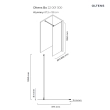 Oltens Bo ścianka prysznicowa Walk-In 90 cm profil czarny mat 22001300