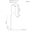 Oltens Bo ścianka prysznicowa Walk-In 120 cm profil czarny mat 22004300