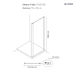 Oltens Fulla kabina prysznicowa 100x80 cm prostokątna 20202100