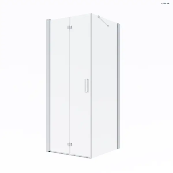 Oltens Trana kabina prysznicowa 80x80 cm kwadratowa drzwi ze ścianką 20003100