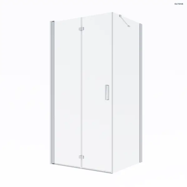 Oltens Trana kabina prysznicowa 100x80 cm prostokątna drzwi ze ścianką 20200100