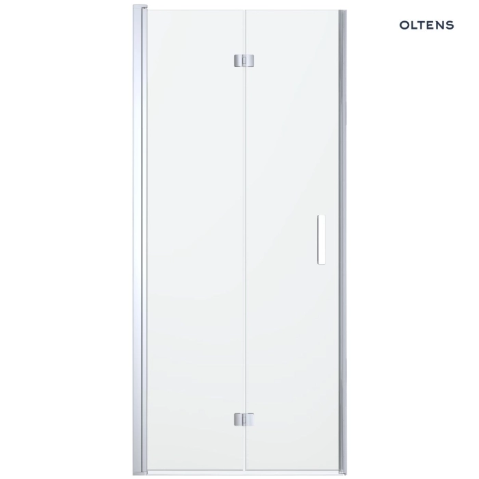 Oltens Trana kabina prysznicowa 90x90 cm kwadratowa drzwi ze ścianką 20004100