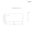 Oltens Vernal blat 100 cm naszafkowy grafit 63002400