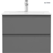Oltens Vernal szafka 60 cm podumywalkowa wisząca grafit 60000400