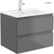 Oltens Vernal umywalka 61x46 cm meblowa prostokątna biała 41205000