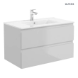 Oltens Vernal szafka 80 cm podumywalkowa wisząca szary mat 60001700