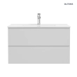 Oltens Vernal szafka 80 cm podumywalkowa wisząca szary mat 60001700