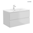 Oltens Vernal szafka 100 cm podumywalkowa wisząca szary mat 60002700