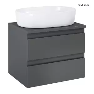 Oltens Vernal szafka 60 cm podumywalkowa wisząca z blatem grafit 60003400