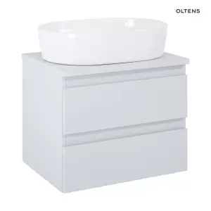 Oltens Vernal szafka 60 cm podumywalkowa wisząca z blatem szary mat 60003700