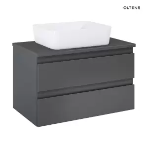 Oltens Vernal szafka 80 cm podumywalkowa wisząca z blatem grafit 60004400