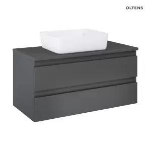 Oltens Vernal szafka 100 cm podumywalkowa wisząca z blatem grafit 60005400