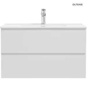 Oltens Vernal szafka 80 cm podumywalkowa wisząca biały połysk 60003000