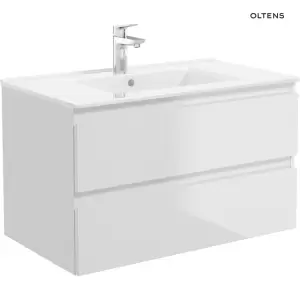Oltens Vernal umywalka 81x46 cm meblowa prostokątna biała 41206000