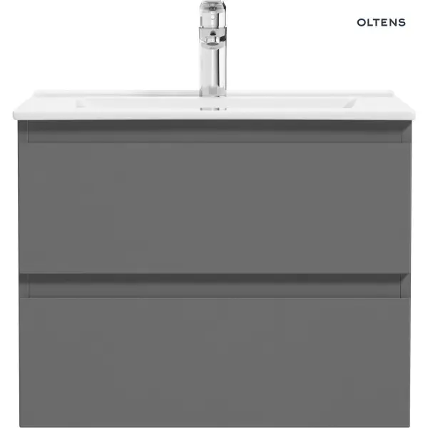 Oltens Vernal umywalka z szafką 60 cm grafit 68000400