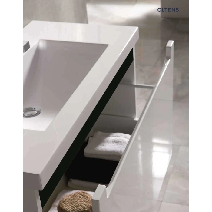 Oltens Jog umywalka z szafką 80 cm biała 68001000
