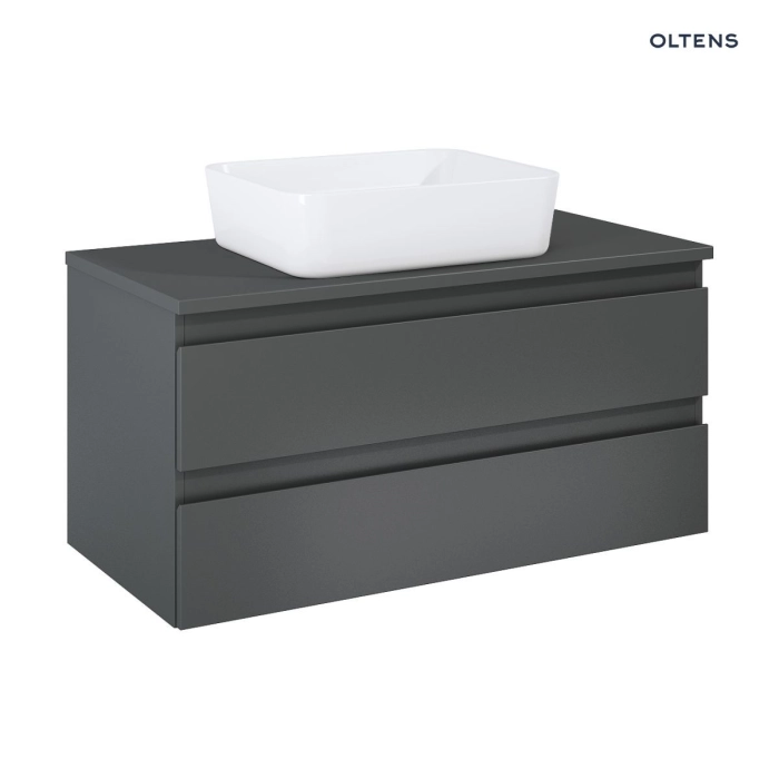Oltens Vernal szafka 100 cm podumywalkowa wisząca z blatem grafit 60005400