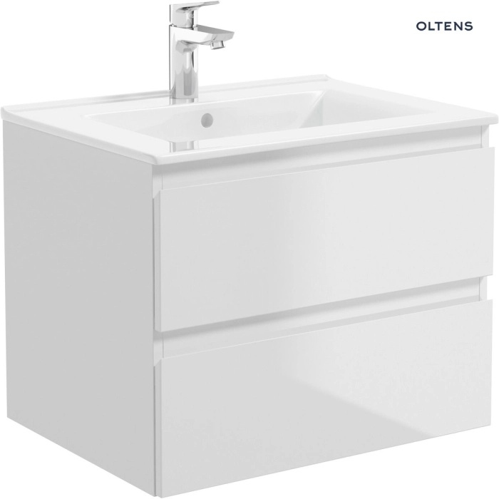 Oltens Vernal umywalka z szafką 60 cm biała 68002000