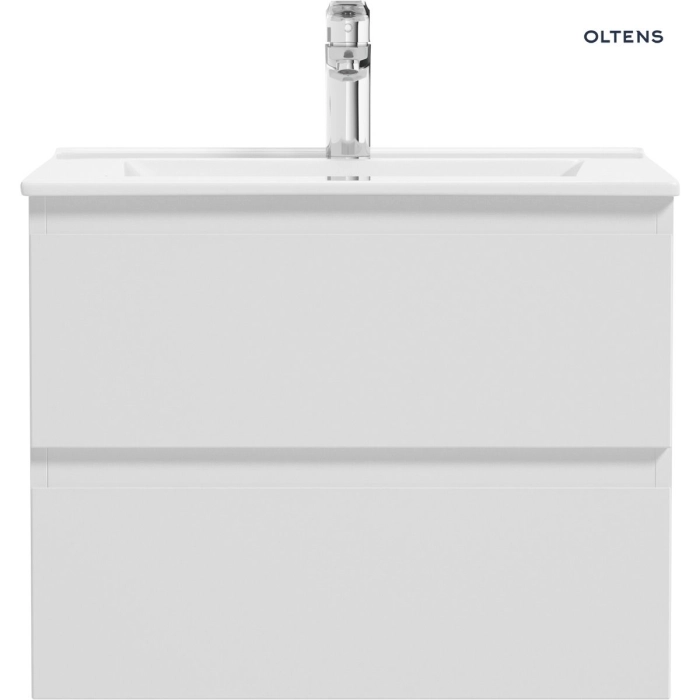 Oltens Vernal szafka 60 cm podumywalkowa wisząca biały połysk 60002000