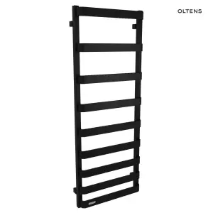 Oltens Varme grzejnik łazienkowy 129,5x50 cm czarny mat 55002300