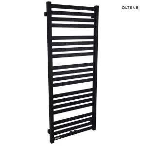 Oltens Vanlig grzejnik łazienkowy 121x50 cm czarny mat 55008300