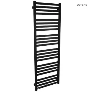 Oltens Vanlig grzejnik łazienkowy 146x50 cm czarny mat 55009300