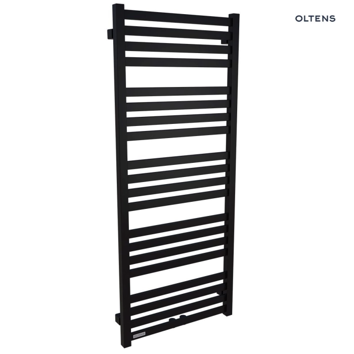 Oltens Vanlig grzejnik łazienkowy 121x50 cm czarny mat 55008300