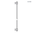 Oltens Alling 90 drążek prysznicowy 90 cm chrom 37301100