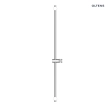 Oltens Alling 90 drążek prysznicowy 90 cm chrom 37301100
