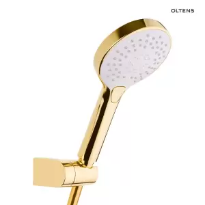 Oltens Driva EasyClick Gide zestaw prysznicowy złoty połysk/biały 36007080