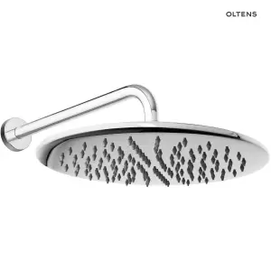 Oltens Sondera Lagan deszczownica 30 cm okrągła z ramieniem ściennym chrom 36013100