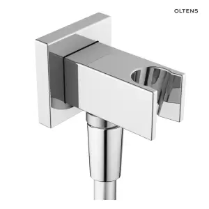 Oltens Hvita (S) przyłącze kątowe z uchwytem kwadratowe chrom 39303100