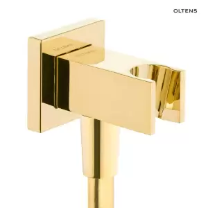 Oltens Hvita (S) przyłącze kątowe z uchwytem kwadratowe złoty połysk 39303800