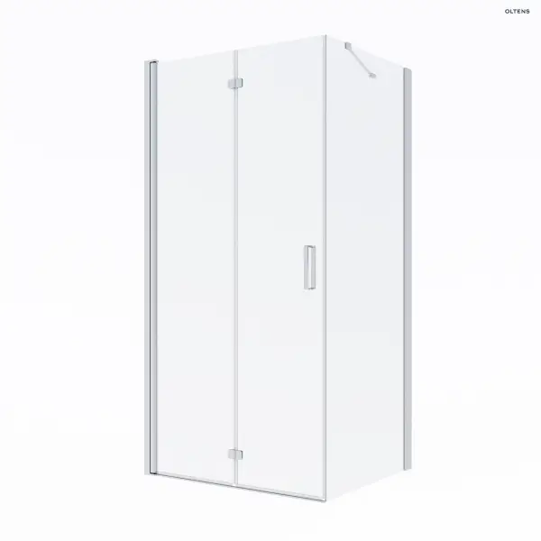 Oltens Trana kabina prysznicowa 90x80 cm prostokątna drzwi ze ścianką 20206100